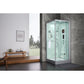 maya bath Platinum Arezzo Steam Shower - White