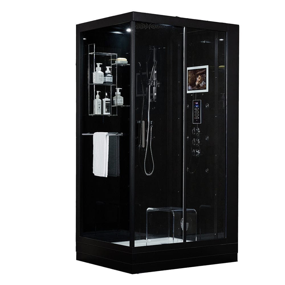 maya bath Platinum Lucca Steam Shower - Black 205