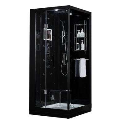 maya bath Platinum Arezzo Steam Shower - Black