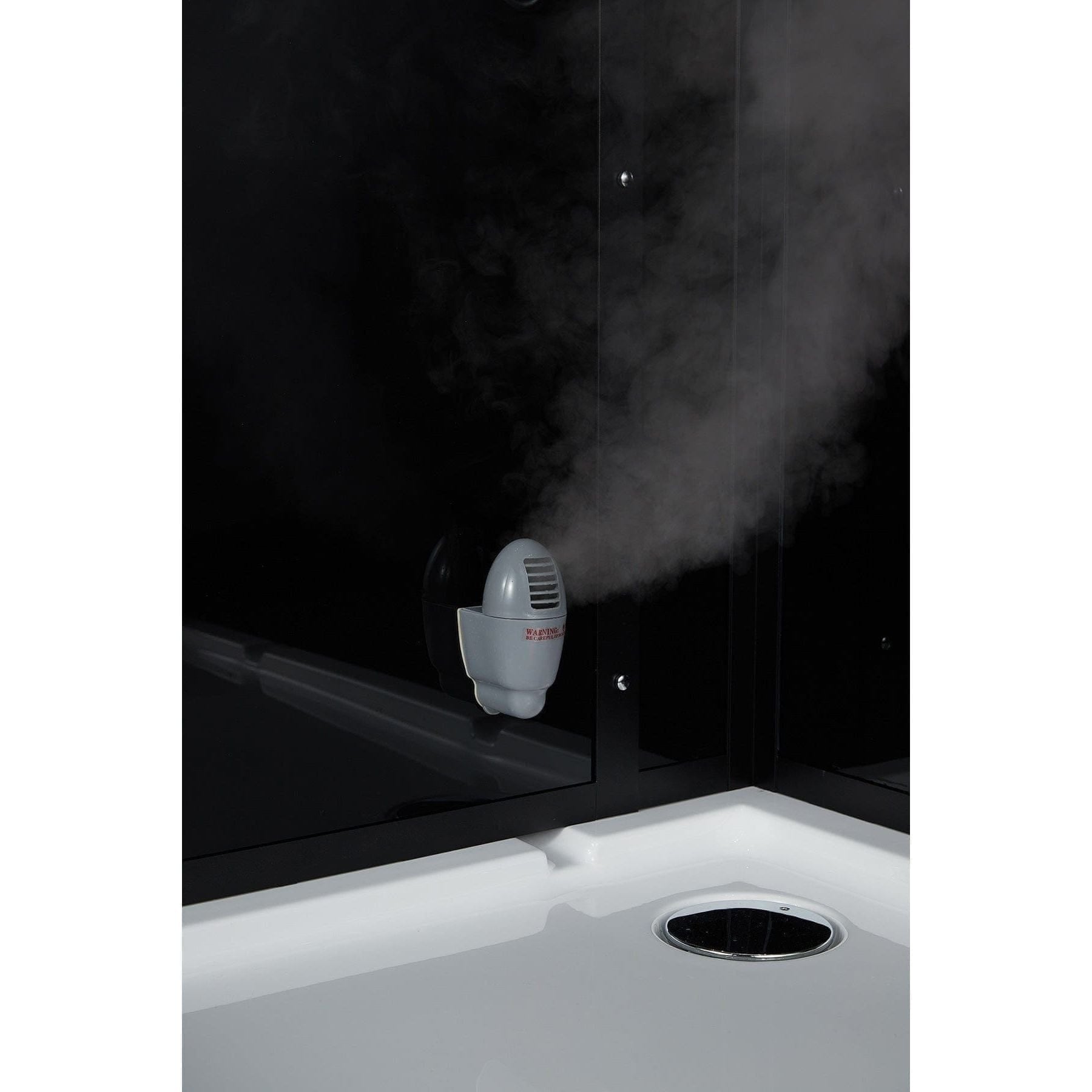 maya bath Platinum Lucca Steam Shower - Black