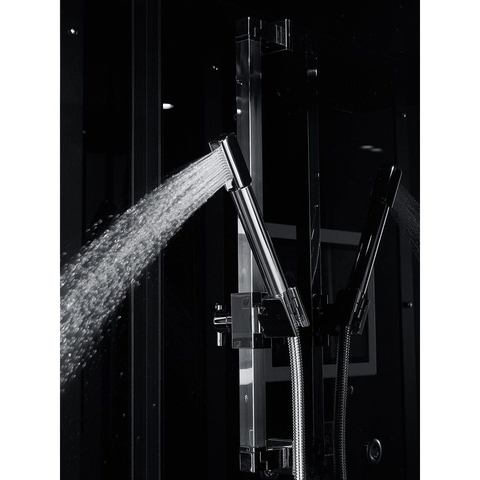 maya bath Platinum Lucca Steam Shower - Black