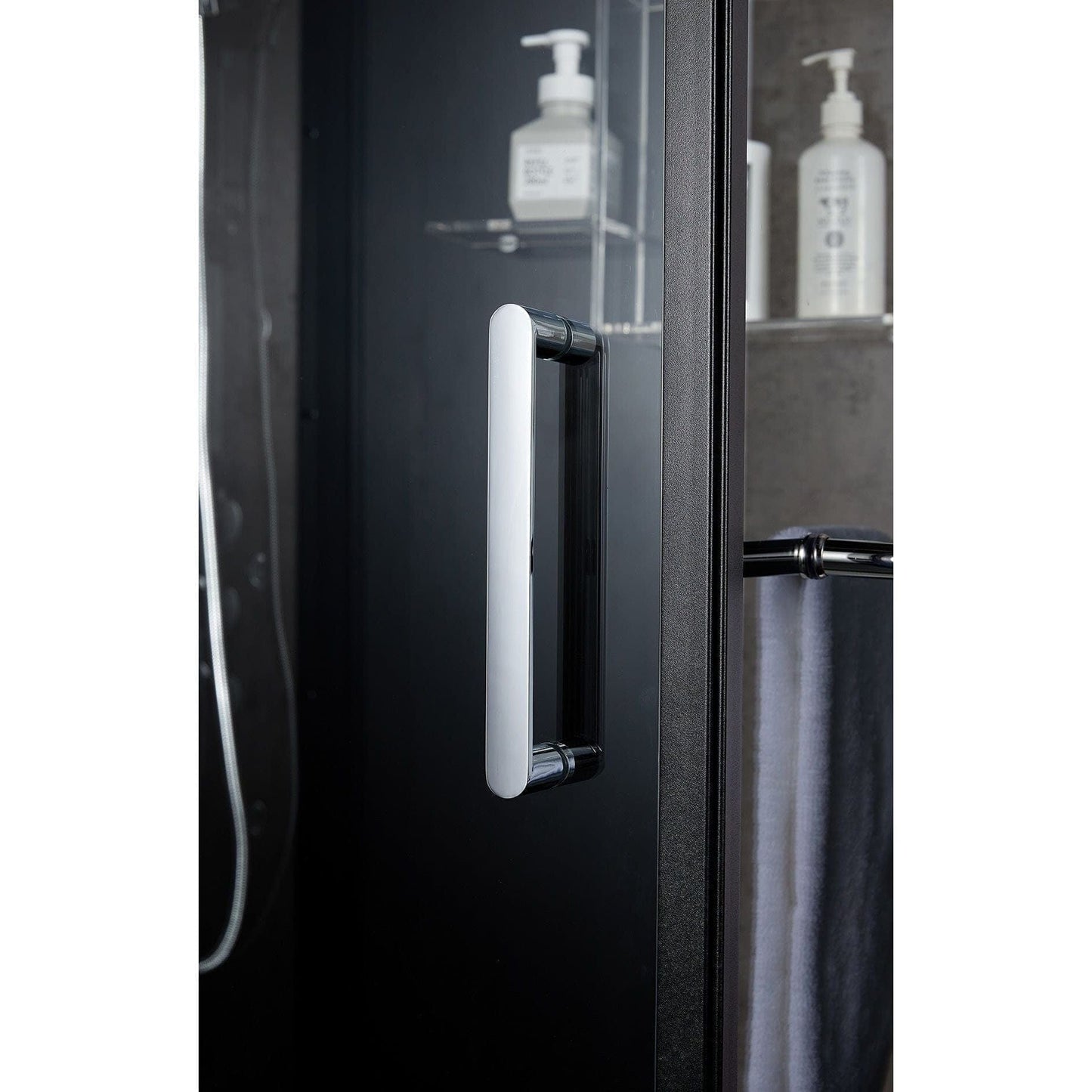 maya bath Platinum Lucca Steam Shower - Black