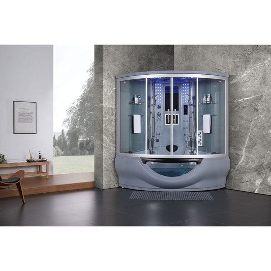 maya bath Platinum Superior Steam Shower - Gray