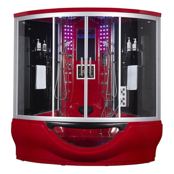 maya bath Platinum Superior Steam Shower - Red