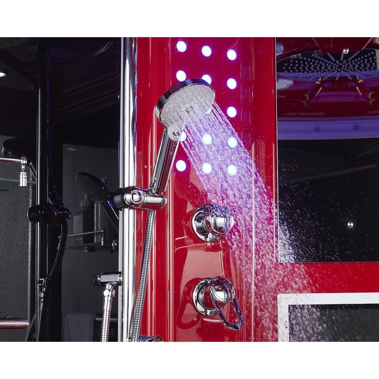 maya bath Platinum Superior Steam Shower - Red