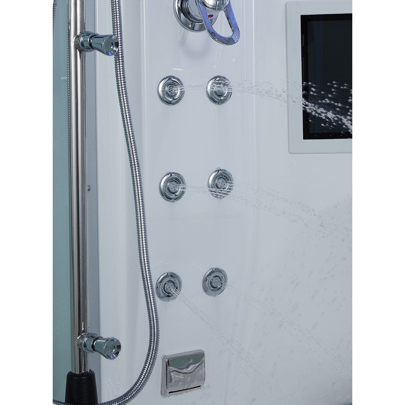 maya bath Platinum Superior Steam Shower - White