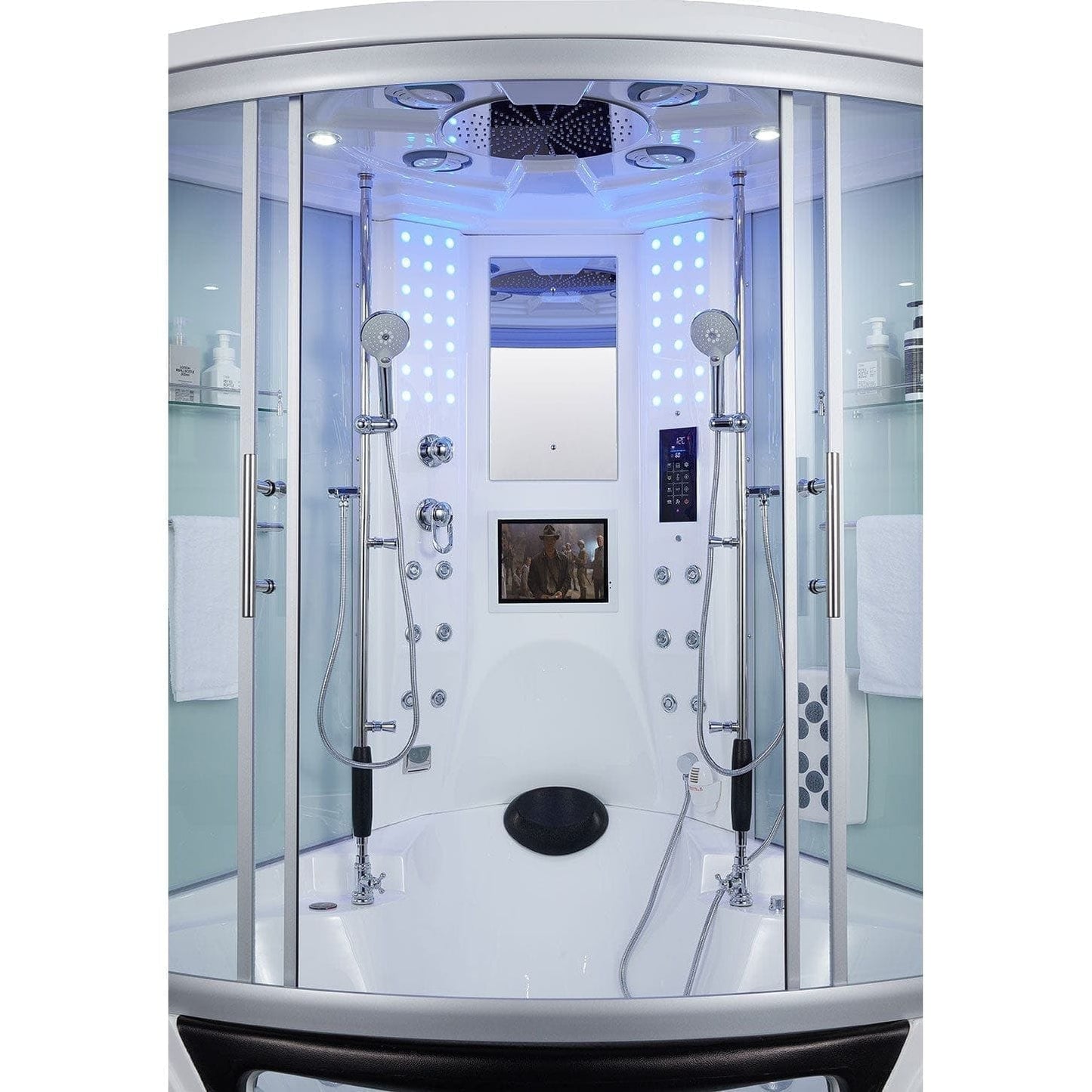 maya bath Platinum Superior Steam Shower - White