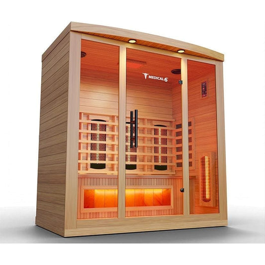 Medical Saunas Medical 6 Infrared Sauna (4 Person) - Red Light Therapy Included