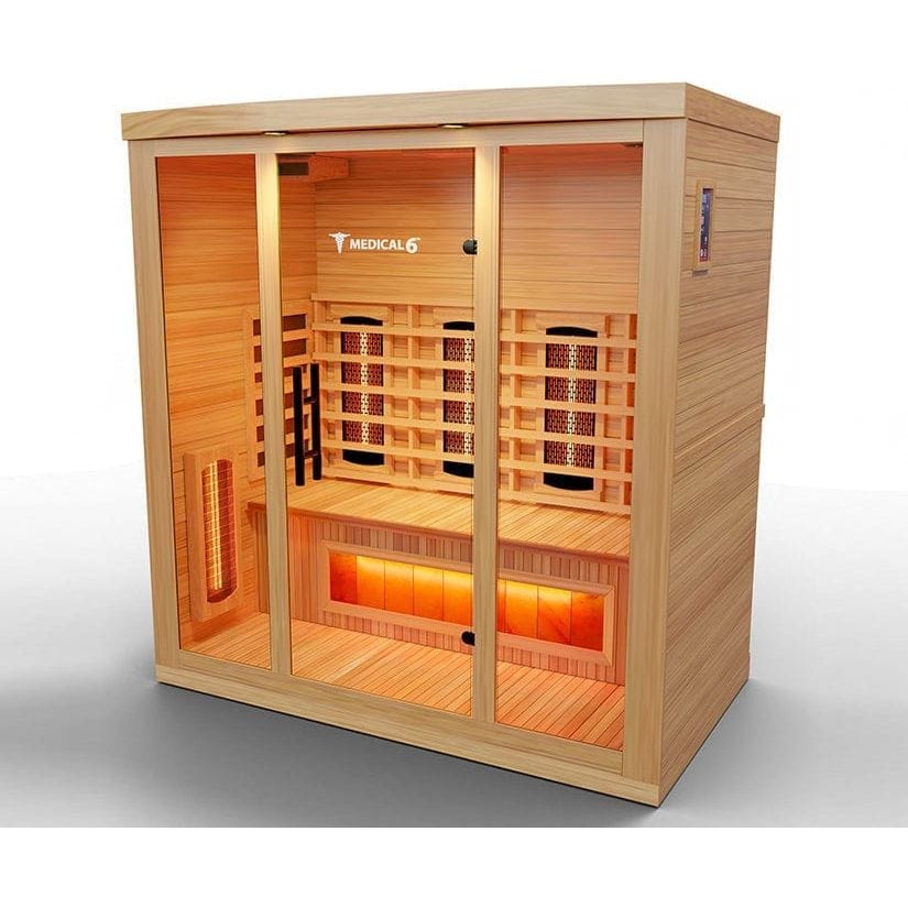 Medical Saunas Medical 6 Infrared Sauna (4 Person) - Red Light Therapy Included