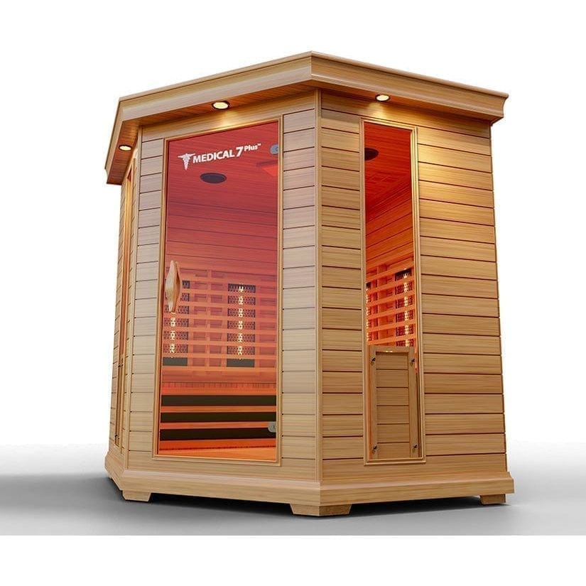 Medical Saunas Medical 7 Infrared Sauna Corner Unit - Red Light Therapy Included