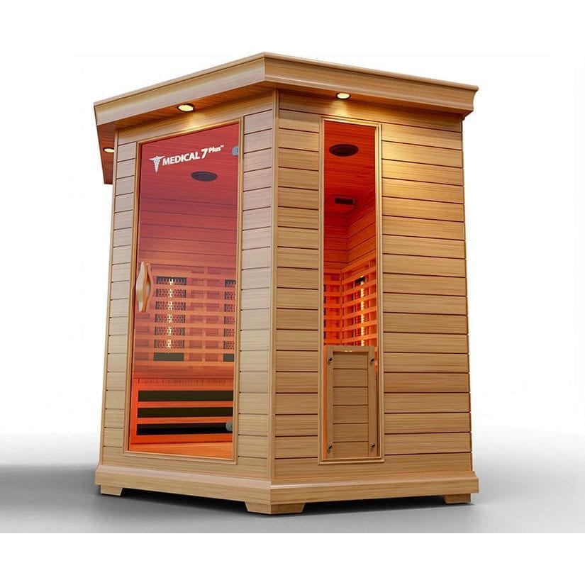 Medical Saunas Medical 7 Infrared Sauna Corner Unit - Red Light Therapy Included